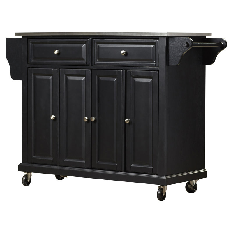 Three Posts™ Haslingden Metal Kitchen Island & Reviews Wayfair